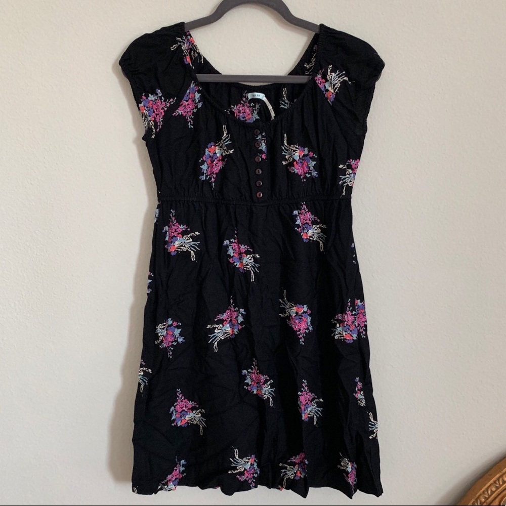 Kimchi Blue floral mini sun dress NWOT